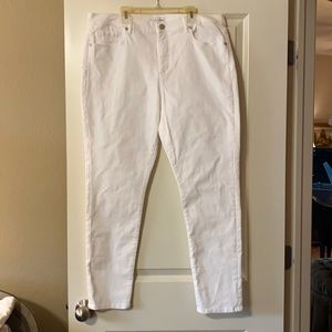 Loft White Jeans Size 14